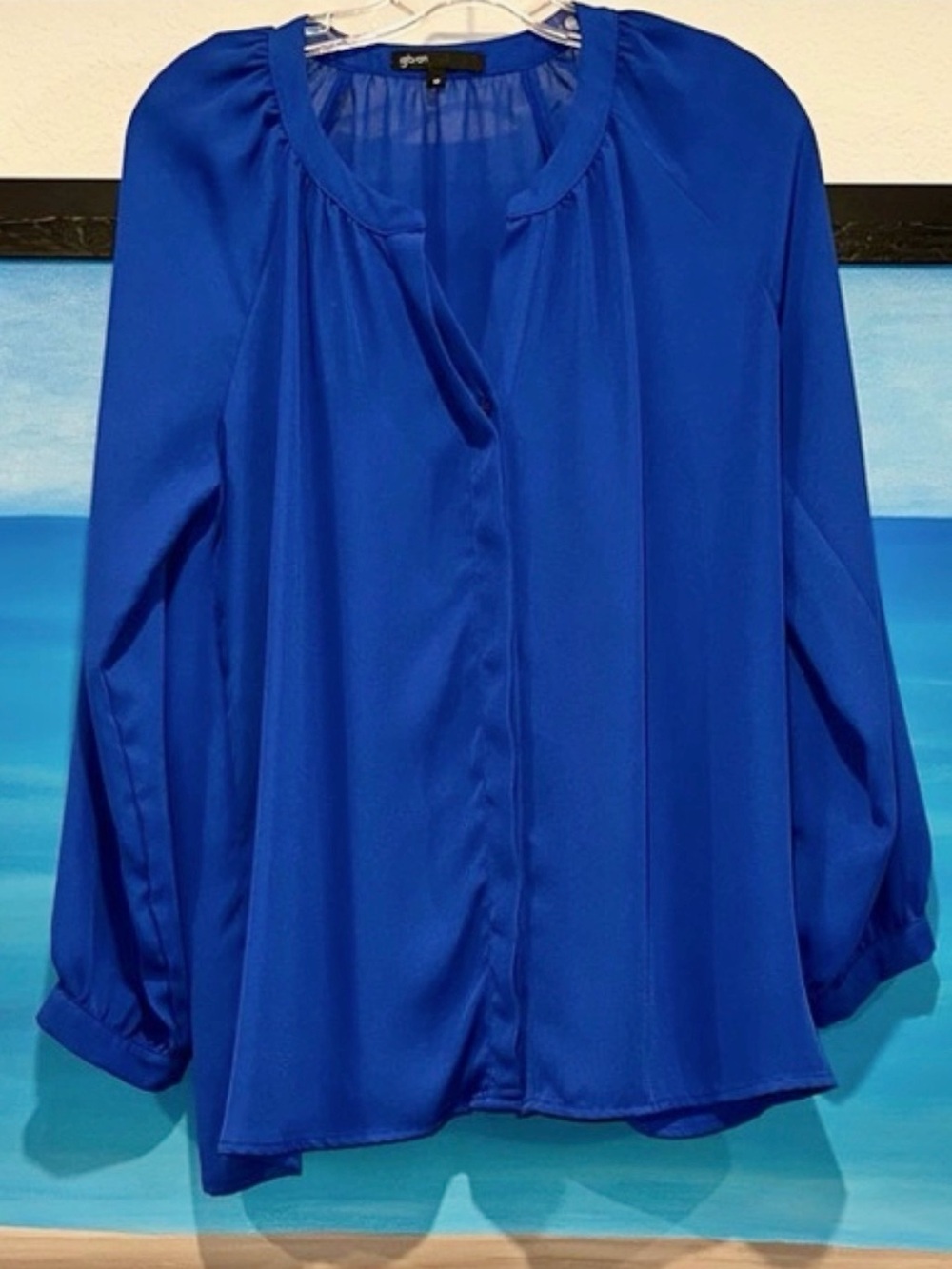 Gibson Cobalt Blue Women's Blouse